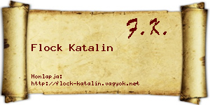 Flock Katalin névjegykártya