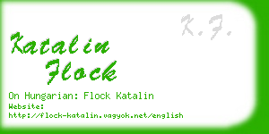 katalin flock business card